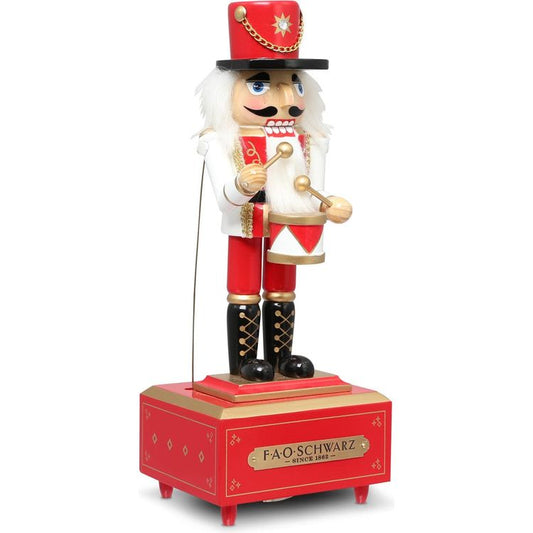 FAO Schwarz - 12 Inch Musical Wooden Nutcracker Prince - Holiday