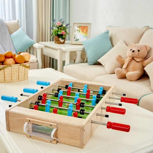 Hape - 2 in 1 Tabletop Game: Foosball & Hockey - Preschool