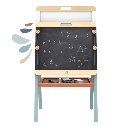 Speedy Monkey - Adjustable Wooden Double Sided Easel - Creativity