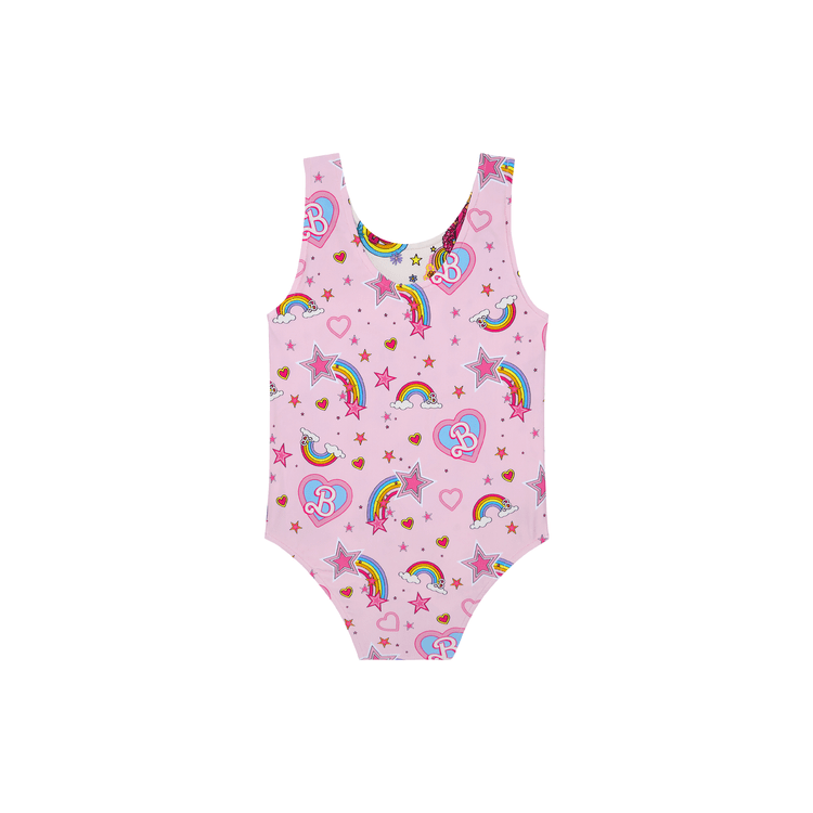 Posh Peanut - Barbie Star Power - Kids Reversible One Piece Swimsuit - World of Barbie