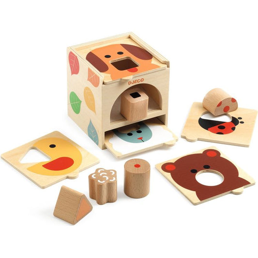 Djeco - BoxBasic Sorting Activity Toy - Preschool
