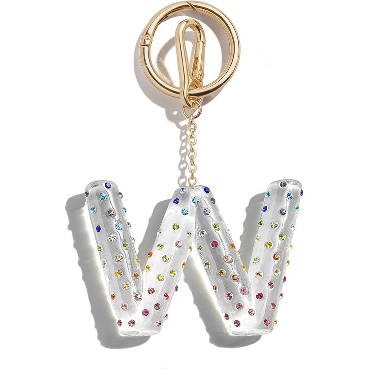 Minibar by BaubleBar - Confetti Initial Bag Charm - W - Trend Accessories