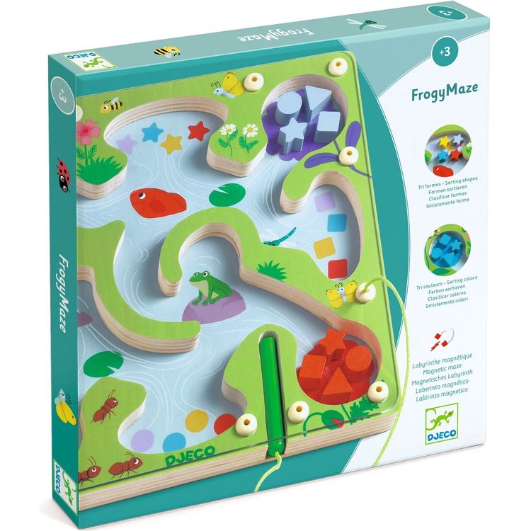 Djeco - EL: FrogyMaze Magnetic Sorting Game - Preschool