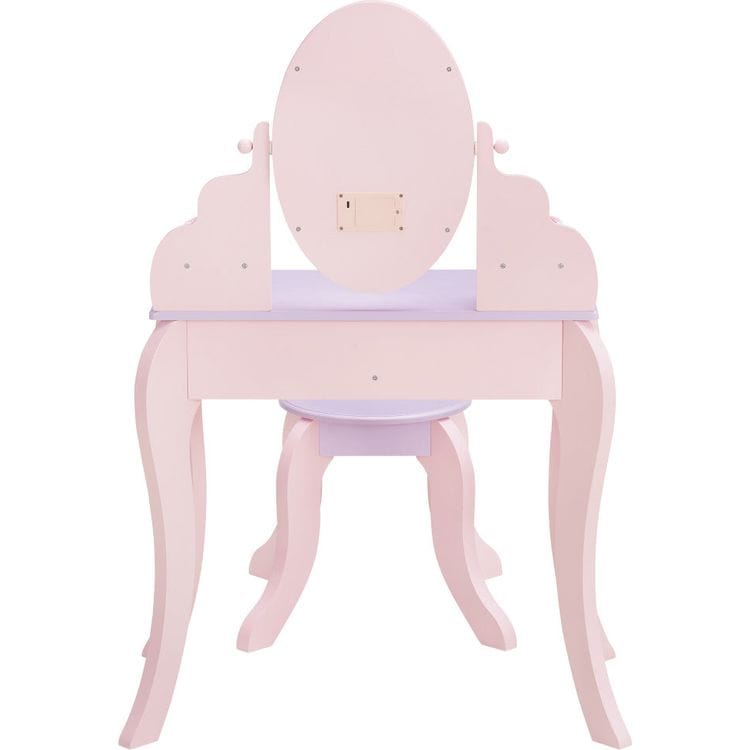 Teamson Kids - Fantasy Fields Little Princess Rapunzel Vanity with LED Mirror - Room Decor