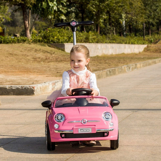 Best Ride on Cars - Fiat Push Car - Pink - Outdoor