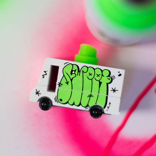 Candylab - Green Graffiti Van Toy Car - Vehicles