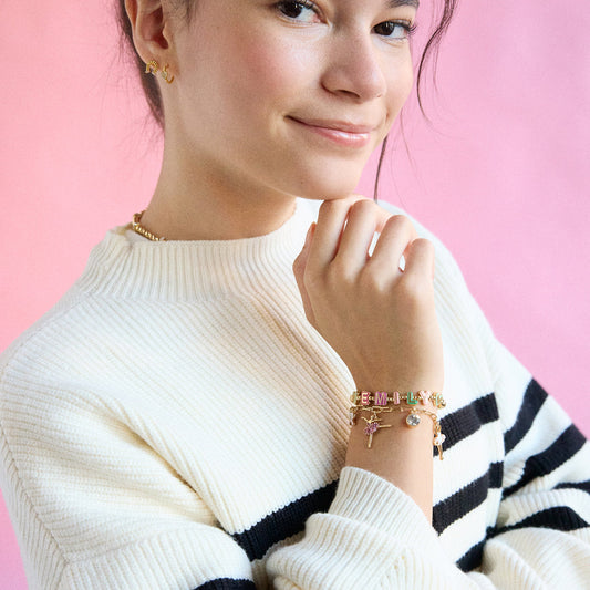 Minibar by BaubleBar - Kids' Ballet Motif Charm Bracelet - Holiday