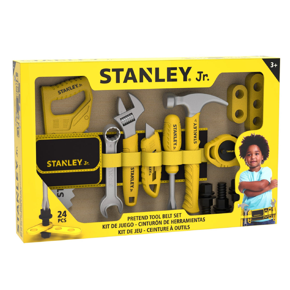 Stanley Jr. - Kids Tool Box - 25-Piece Toy Tool Set - Preschool