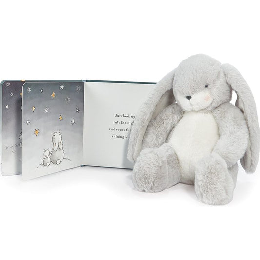 Bunnies By The Bay - Little Nibble Bunny (Gray) Book & Plush Bundle - Infants