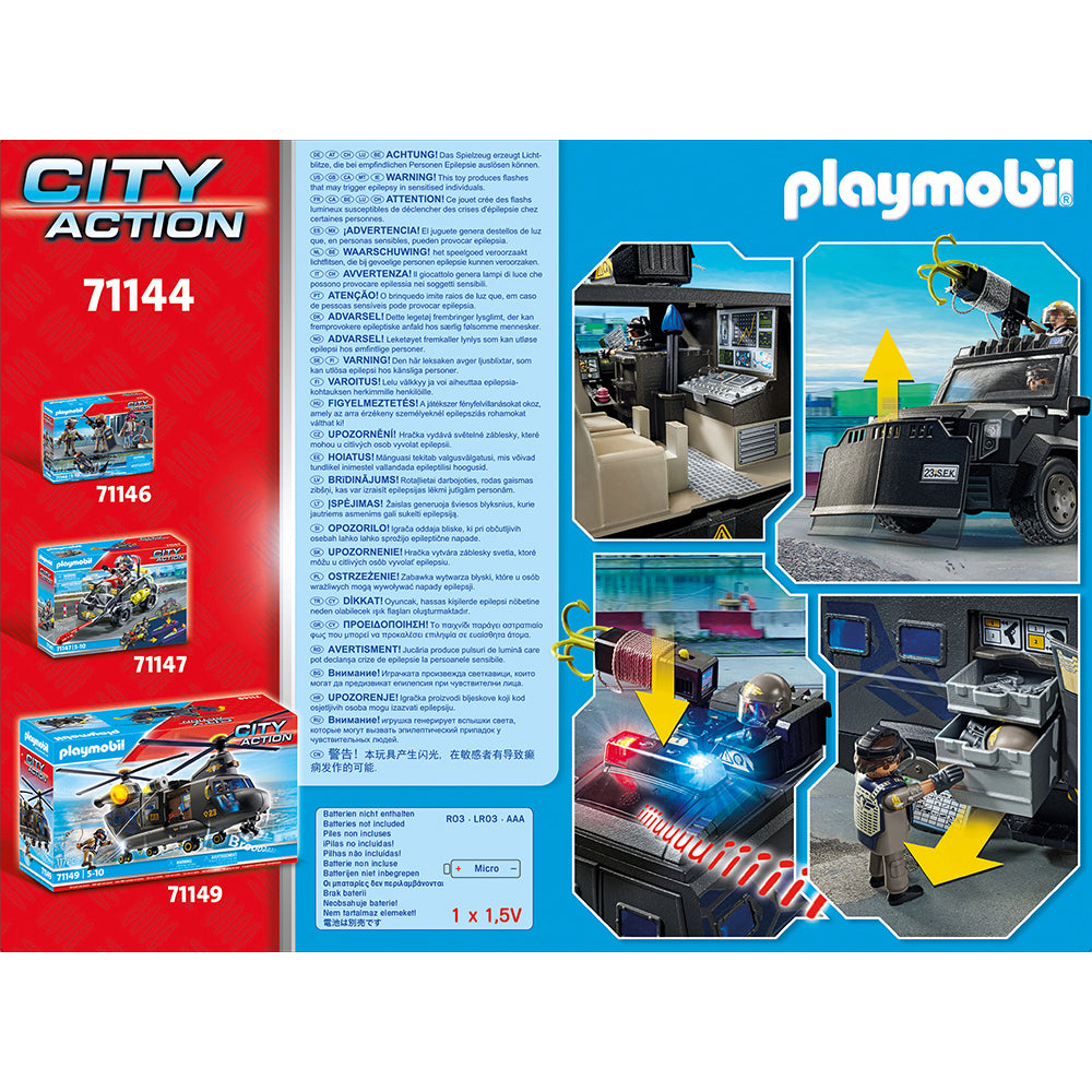 Playmobil - Tactical Police: All-Terrain Vehicle Playset - Preschool