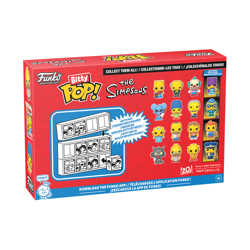 Funko - The Simpsons Bitty Pop! The Simpsons 4-Pack Series 2 - World of Funko