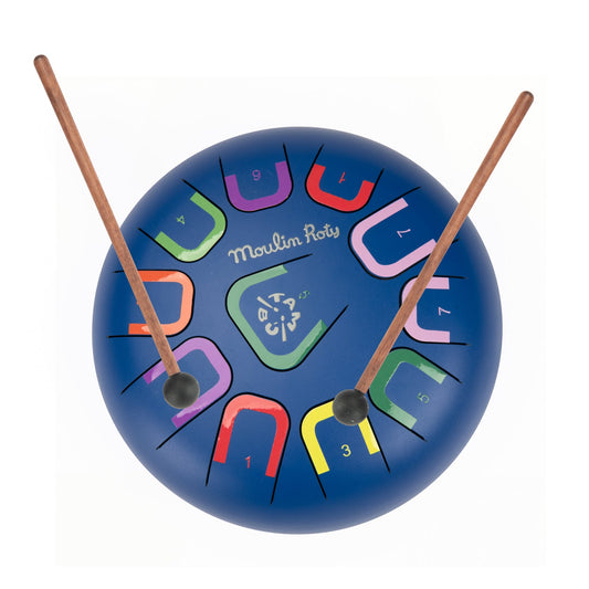 Moulin Roty - Tongue Drum XL - Navy - Music