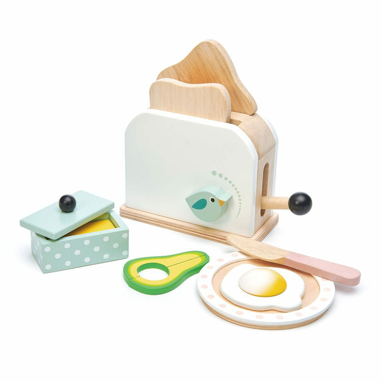 Tender Leaf Toys - Wooden Mini Chef Breakfast Toaster Set - Preschool