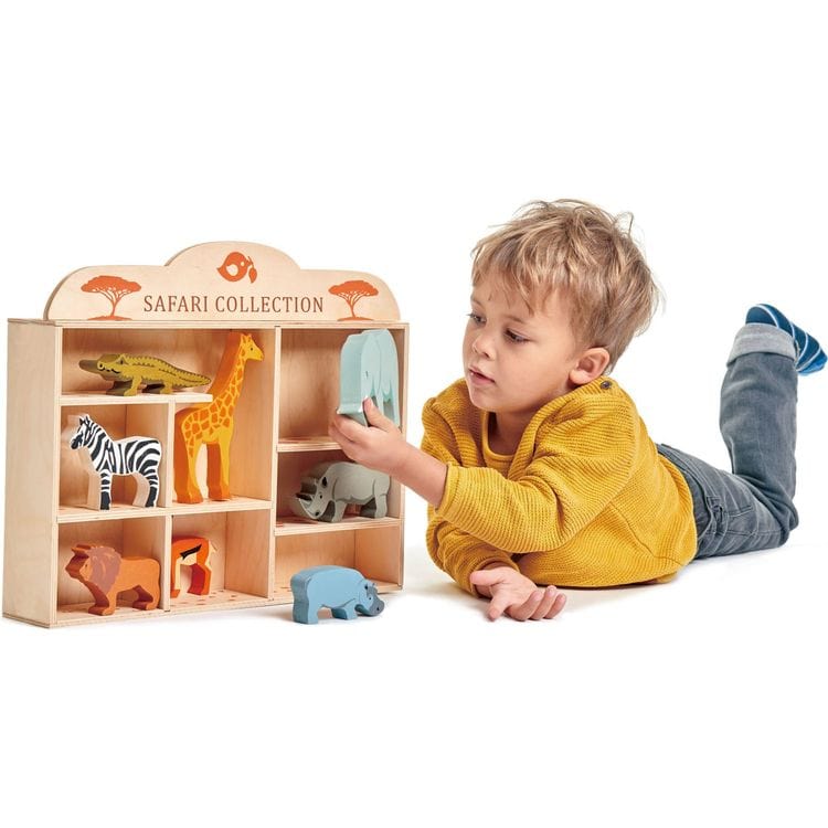 Tender Leaf Toys - Wooden Safari Animal Collection - Preschool