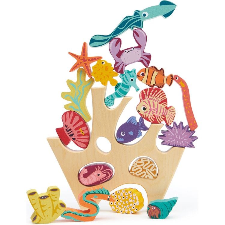 Tender Leaf Toys - Wooden Stacking Coral Reef - Infants