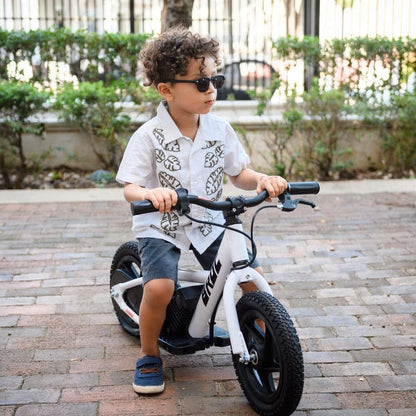 Best Ride on Cars - 12" Electric Bike - White - Outdoor