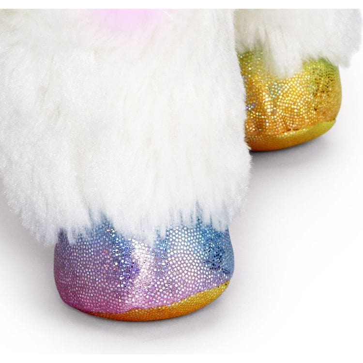 FAO Schwarz - 12" Glow Brights LED with Sound Alpaca Plush - Cream - Plush