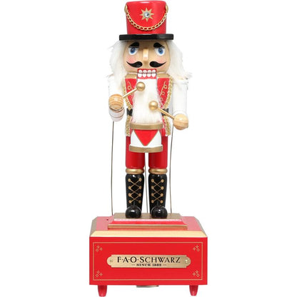 FAO Schwarz - 12 Inch Musical Wooden Nutcracker Prince - Holiday