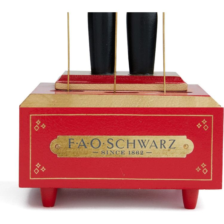 FAO Schwarz - 12 Inch Musical Wooden Nutcracker Prince - Holiday