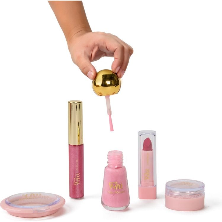 FAO Schwarz - 12 Piece Makeup Surprise Real Makeup Set - Fashion Activity and Roleplay