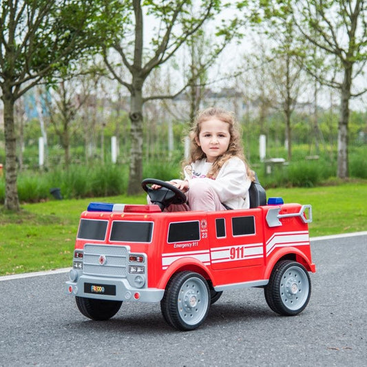 Freddo - 12V Freddo Firetruck 1-Seater Ride On - Outdoor