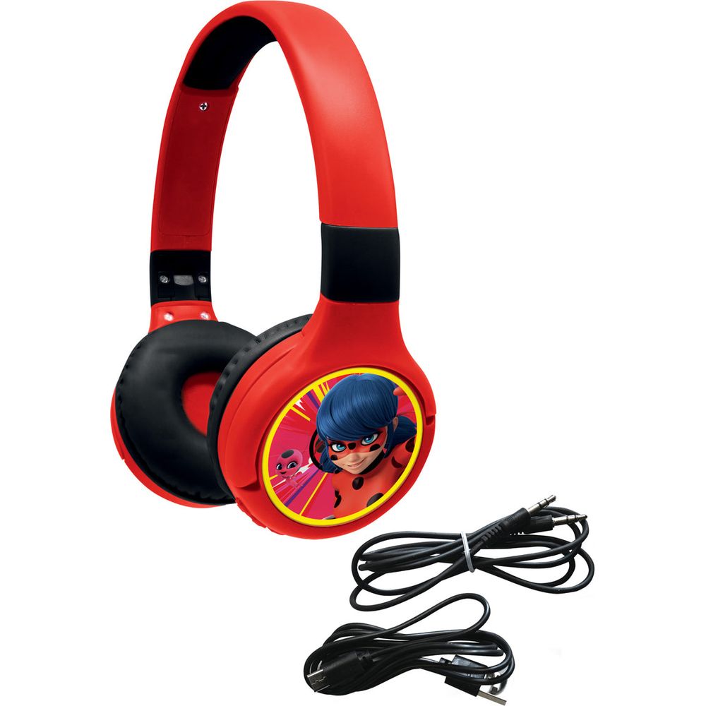 Miraculous - 2 in 1 Bluetooth & Wired Foldable Headphones - Preschool
