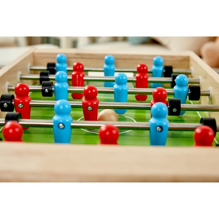 Hape - 2 in 1 Tabletop Game: Foosball & Hockey - Preschool
