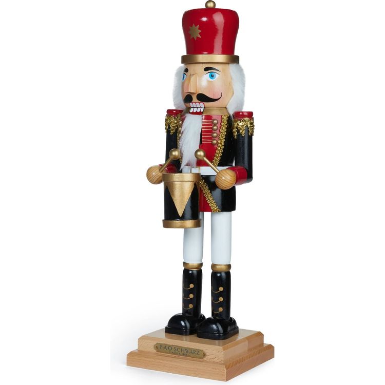 FAO Schwarz - 20 Inch Drumming Wooden Prince Nutcracker - Holiday