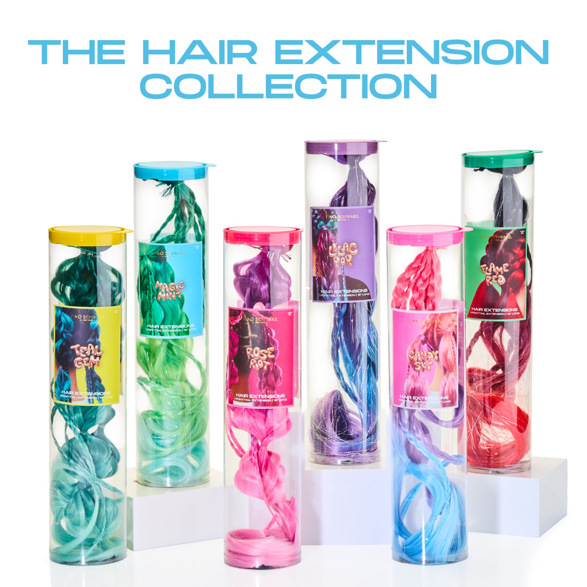 FAO Schwarz - 20” Wrap Ponytail Hair Extension – Magic Mint - Fashion Activity and Roleplay
