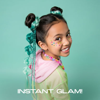 FAO Schwarz - 20” Wrap Ponytail Hair Extension – Teal Gem - Fashion Activity and Roleplay