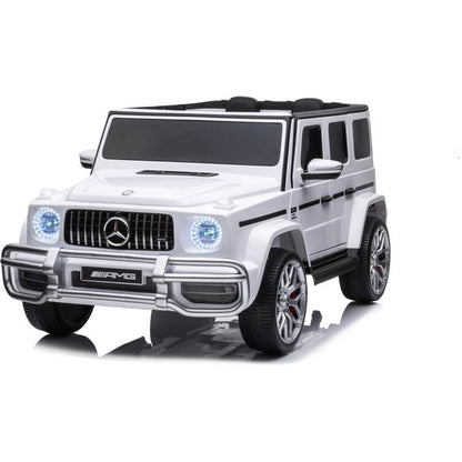 Freddo - 24V 4x4 Mercedes Benz G63 AMG 2 Seater Ride On Car - White - Outdoor