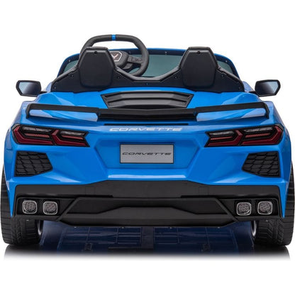 Freddo - 24V Chevrolet Corvette C8 2 Seater Ride on - Blue - Outdoor