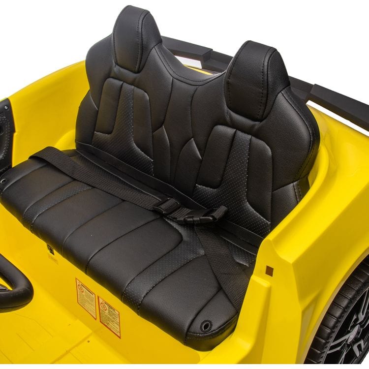 Freddo - 24V Chevrolet Corvette C8 2 Seater Ride on - Yellow - Outdoor