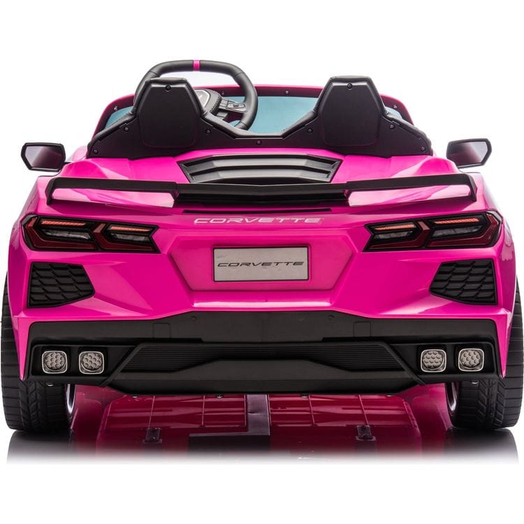 Freddo - 24V Corvette C8 2-Seater Ride On Car - Pink - Outdoor