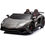 Freddo - 24V Lamborghini Aventador 2 Seater Ride on Car for Kids - Grey - Outdoor