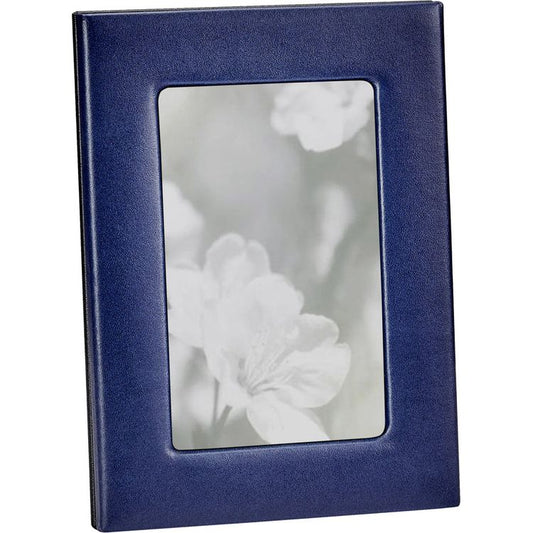 Graphic Image - 4" x 6" Leather Studio Frame - Navy Blue - Trend Accessories