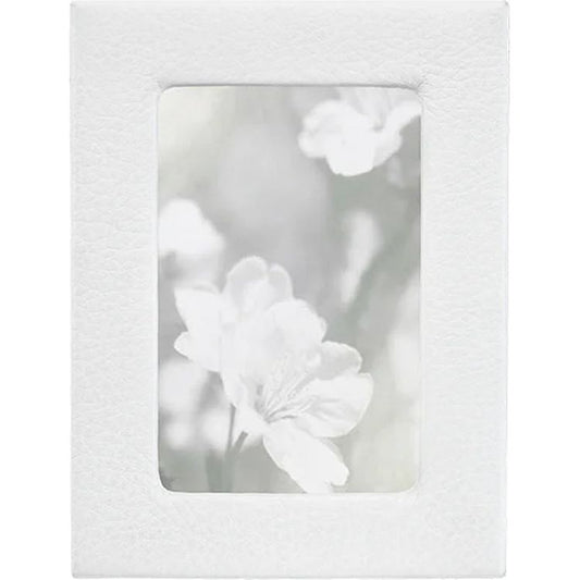 Graphic Image - 4" x 6" Leather Studio Frame - White - Trend Accessories