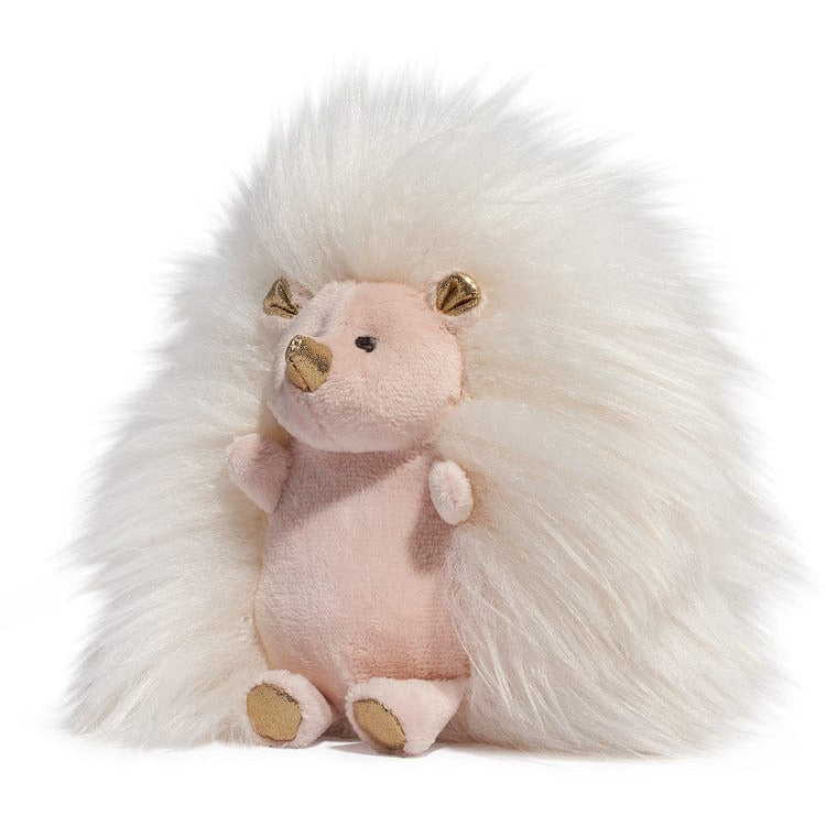 FAO Schwarz - 6" Sparklers Toy Plush Hedgehog - White Gold - Plush