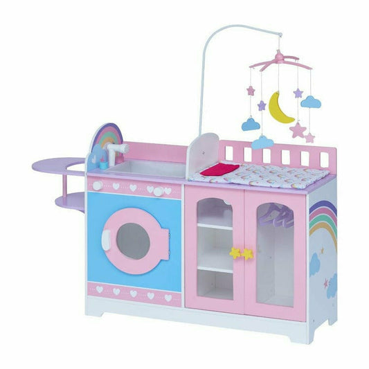Teamson Kids - 6 in 1 Baby Doll Changing Station with Storage - Dolls