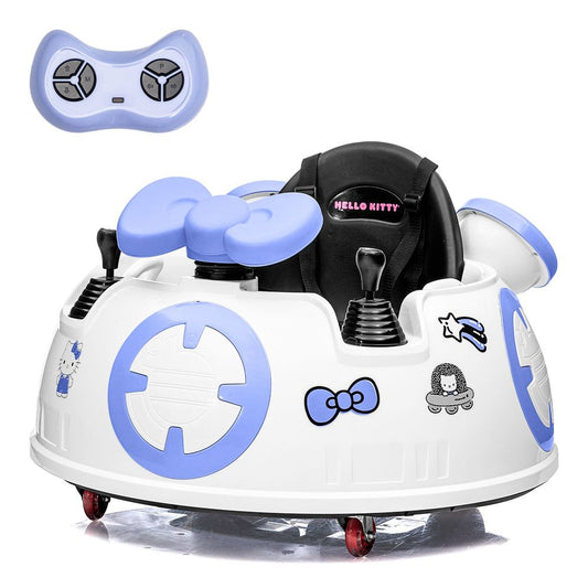 Kool Karz Playground - 6V Hello Kitty Space Explorer Bumper Car with Remote Control - Outdoor