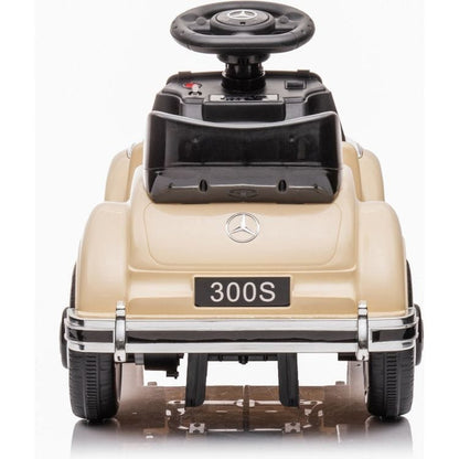 Freddo - 6V Mercedes Benz 300S 1-Seater Mini Ride On Car - Beige - Outdoor