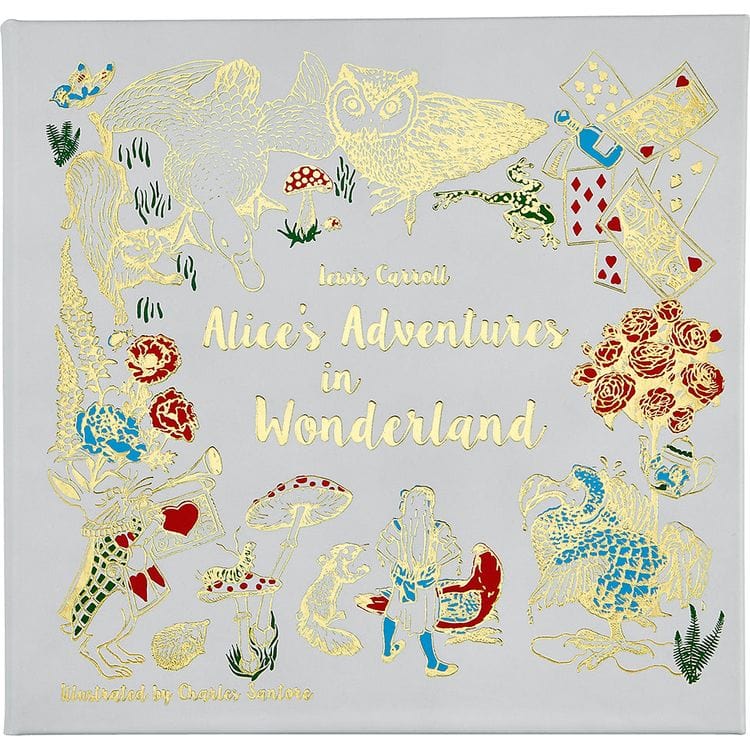 Graphic Image - "Alice's Adventures in Wonderland" Book in Ice Bonded Leather - Books