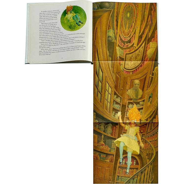 Graphic Image - "Alice's Adventures in Wonderland" Book in Ice Bonded Leather - Books