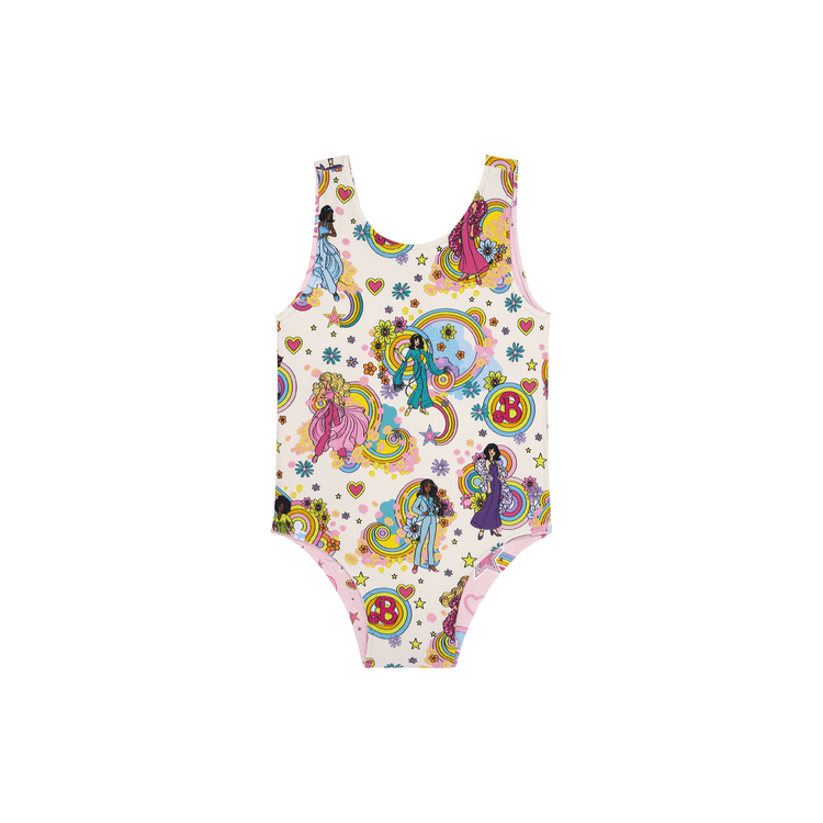 Posh Peanut - Barbie Star Power - Kids Reversible One Piece Swimsuit - World of Barbie