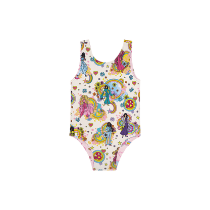 Posh Peanut - Barbie Star Power - Kids Reversible One Piece Swimsuit - World of Barbie
