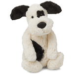 Jellycat, Inc. - Bashful Cream & Black Puppy Medium - Plush