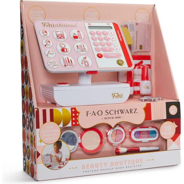 FAO Schwarz - Beauty Boutique Pretend Makeup Shop Register - Fashion Activity and Roleplay