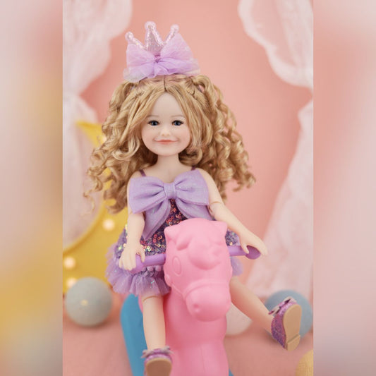 Ruby Red Fashion Friends - Birthday Siblies Doll - Fair Skin, Purple Dress - Dolls