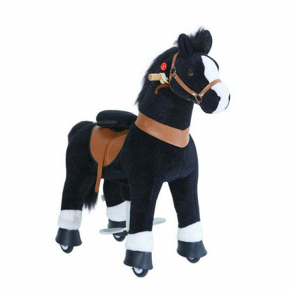 PonyCycle, Inc. - Black Model U Ride-On Horse - 4-7 Years - Plush
