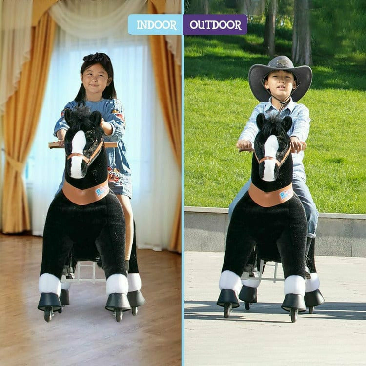 PonyCycle, Inc. - Black Model U Ride-On Horse - 7+ Years - Preschool
